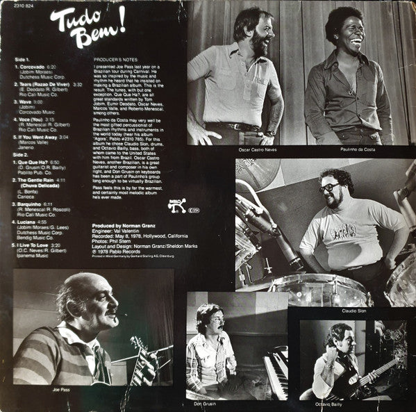 Joe Pass And Paulinho Da Costa : Tudo Bem! (LP, Album, RE)