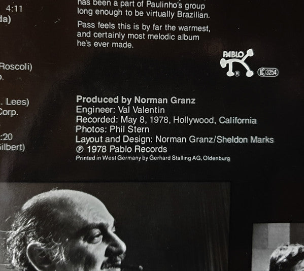 Joe Pass And Paulinho Da Costa : Tudo Bem! (LP, Album, RE)