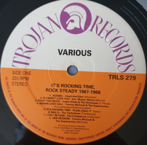 Various : It's Rockin' Time: Duke Reid's Rock Steady 1967 - 1968 (LP, Comp)
