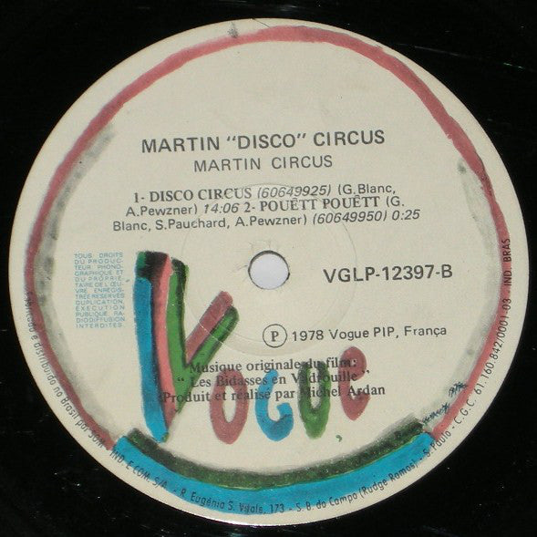 Martin Circus : Martin "Disco" Circus (LP, Album)