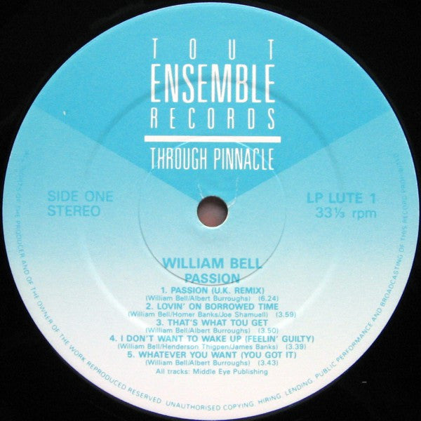 William Bell : Passion (LP, Album)