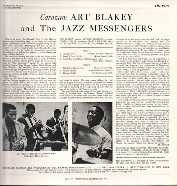 Art Blakey & The Jazz Messengers : Caravan (LP, Album, RE)