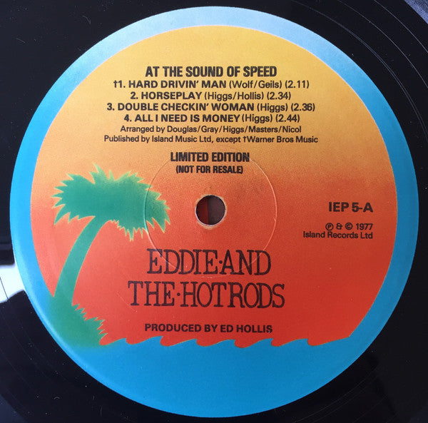 Eddie And The Hot Rods : At The Sound Of Speed (12", EP, Ltd)