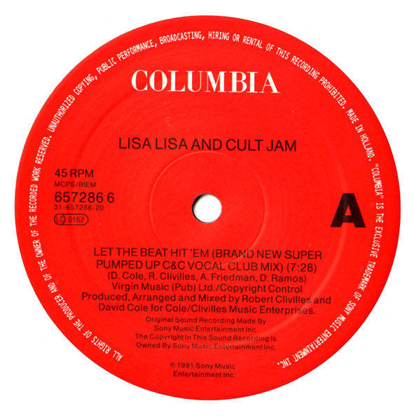 Lisa Lisa & Cult Jam : Let The Beat Hit 'Em (12")