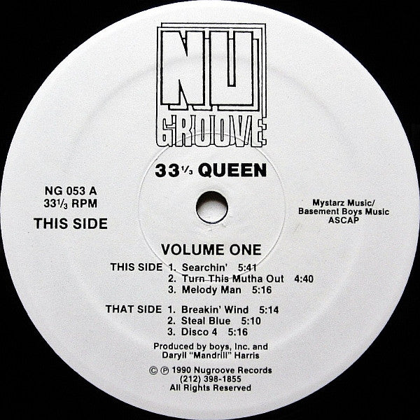33 1/3 Queen : Volume One (12", B S)