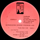 George Freeman / Charles Earland : Introducing George Freeman Live With Charlie Earland Sitting In (LP, Album, Mono)