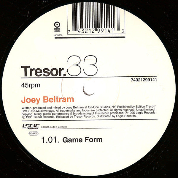 Joey Beltram : Game Form (12")
