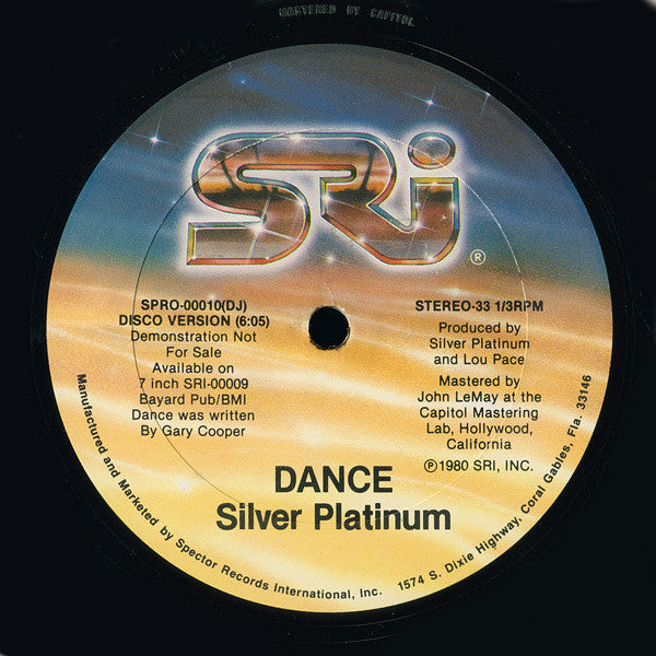 Silver Platinum : Dance (12", Promo)