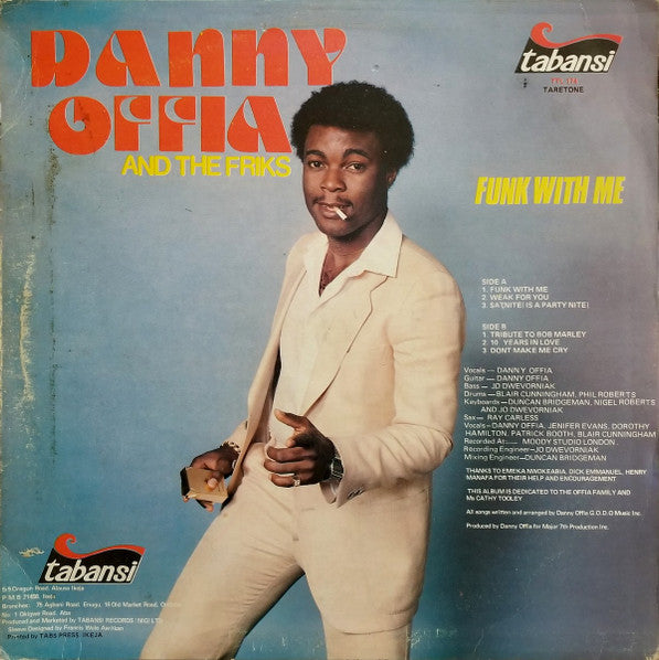 Danny Offia And The Friks : Funk With Me (LP, Album)