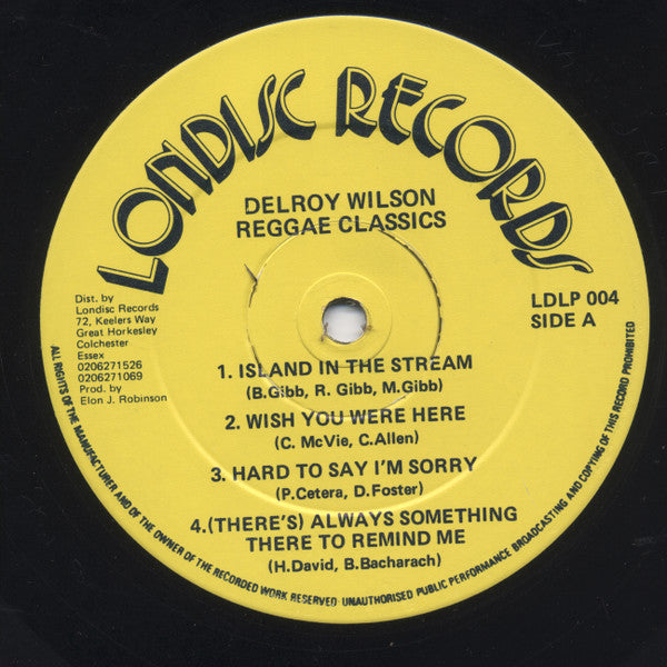 Delroy Wilson : Reggae Classics (LP, Album)