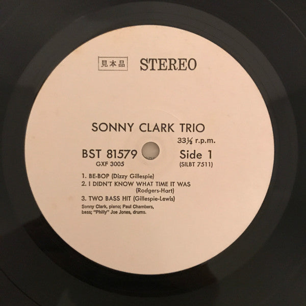 Sonny Clark Trio : Sonny Clark Trio (LP, Album, Ltd, Promo, RE)