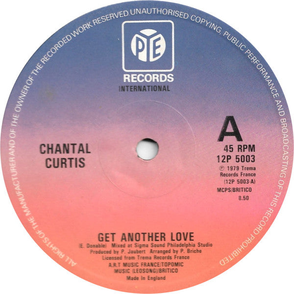 Chantal Curtis : Get Another Love (12", Ltd)