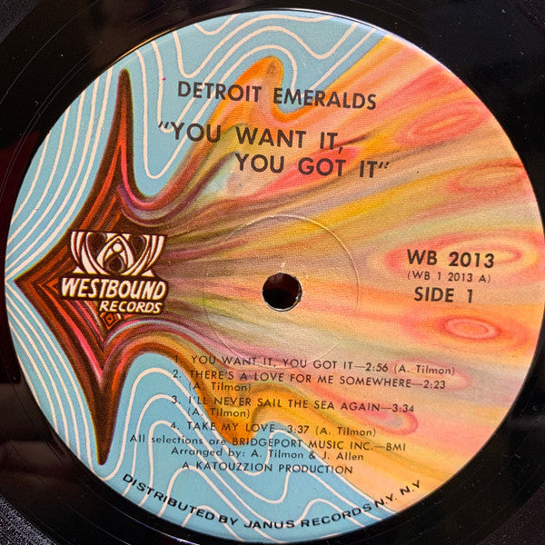 Detroit Emeralds : You Want It, You Got It (LP, Album)