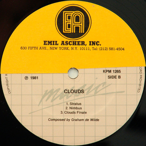 Graham De Wilde : Clouds (LP)