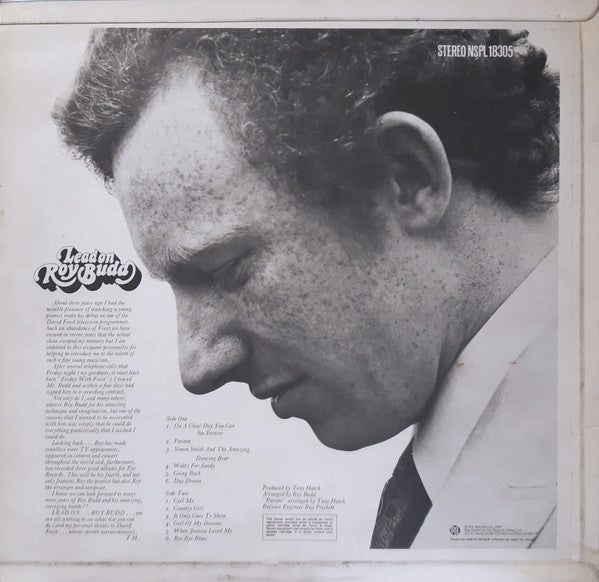 Roy Budd : Lead On Roy Budd (LP, Album)