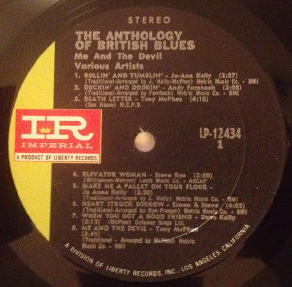 Various : The Anthology Of British Blues: Me And The Devil (LP, Album)