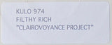 Filthy Rich : The Clairvoyance Project (12", Promo, W/Lbl)