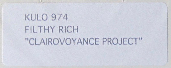 Filthy Rich : The Clairvoyance Project (12", Promo, W/Lbl)