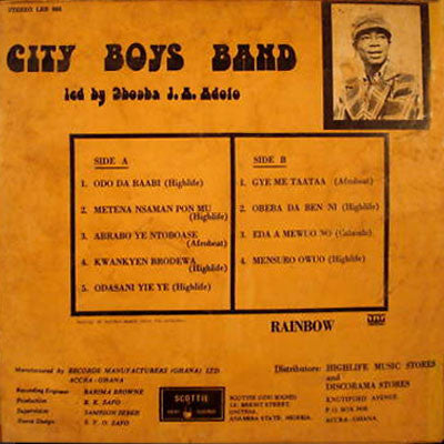 City Boys Band* : Ɔdɔ Da Baabi (LP, Album)