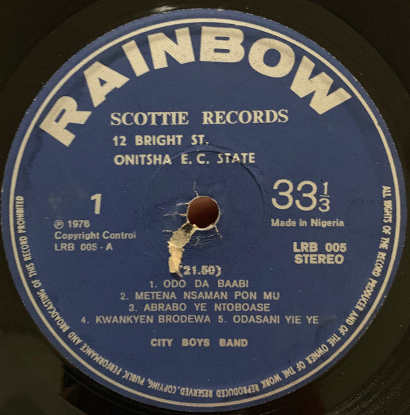 City Boys Band* : Ɔdɔ Da Baabi (LP, Album)