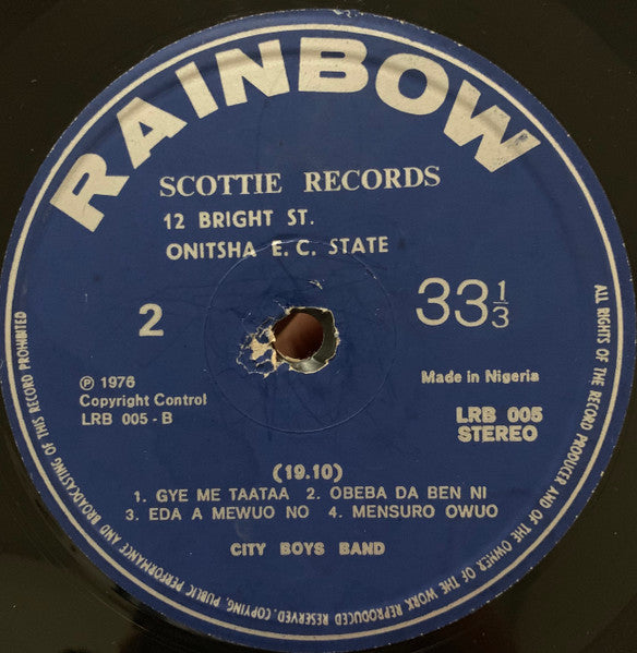 City Boys Band* : Ɔdɔ Da Baabi (LP, Album)