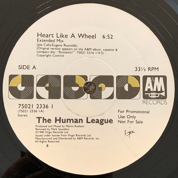 The Human League : Heart Like A Wheel (12", Promo)