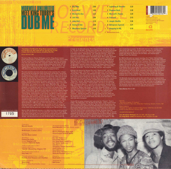 Morwell Unlimited Meets King Tubby : Dub Me (LP, Album, Ltd, RE)