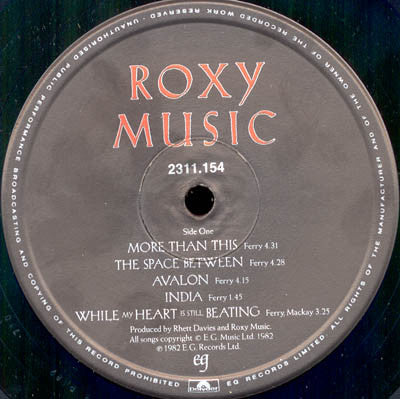 Roxy Music : Avalon (LP, Album)