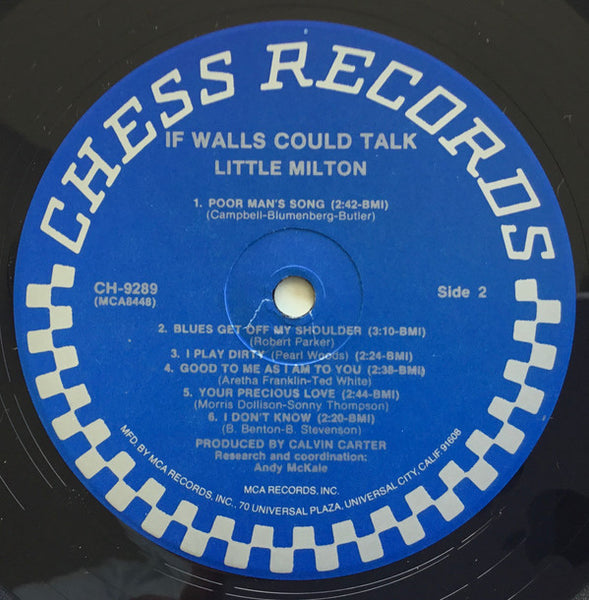 Little Milton : If Walls Could Talk (LP, Album, RE, RM)