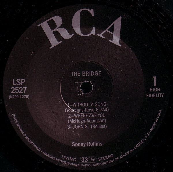 Sonny Rollins : The Bridge (LP, Album, RE)