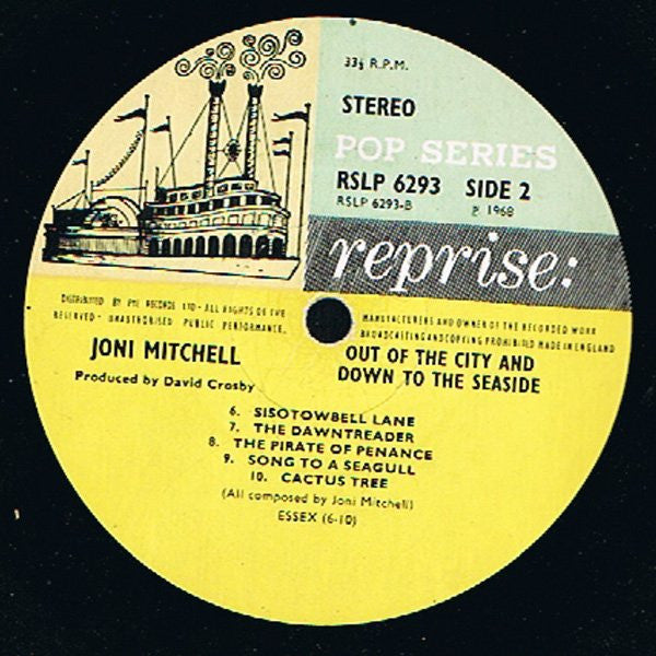 Joni Mitchell : Song To A Seagull (LP, Album, Gat)