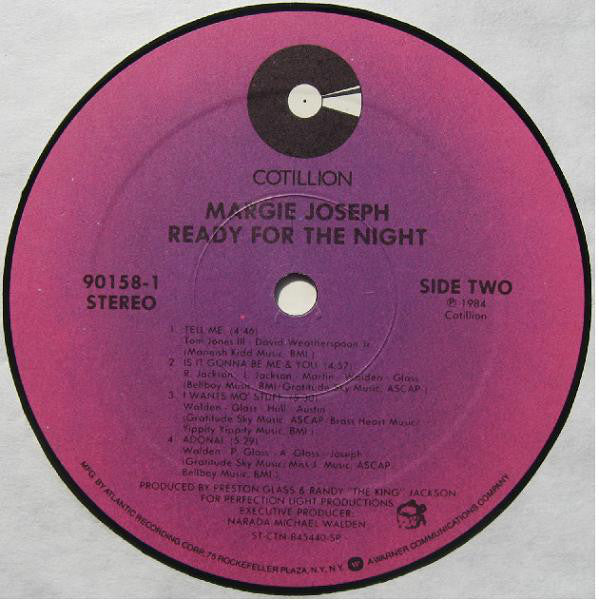 Margie Joseph : Ready For The Night (LP, Album)