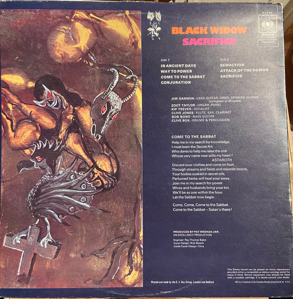 Black Widow (5) : Sacrifice (LP, Album)