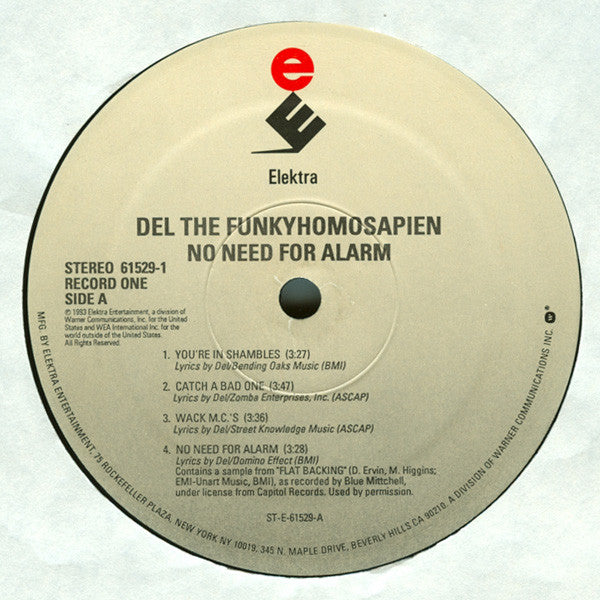 Del Tha Funkee Homosapien : No Need For Alarm (2xLP, Album)