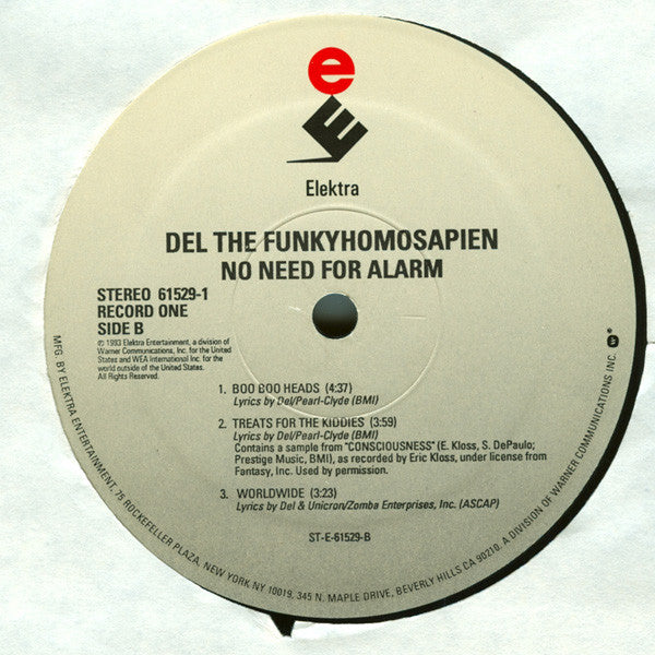 Del Tha Funkee Homosapien : No Need For Alarm (2xLP, Album)