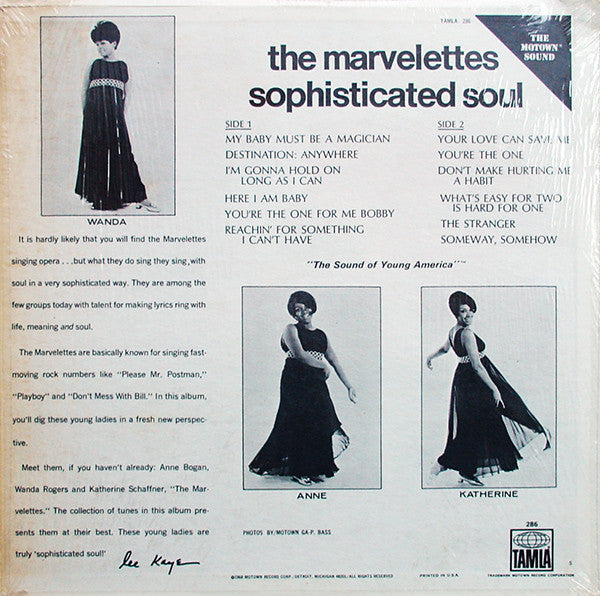 The Marvelettes : Sophisticated Soul (LP, Album)