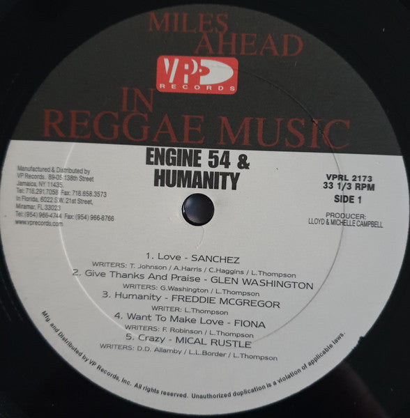 Various : Engine 54 & Humanity (2xLP, Comp)