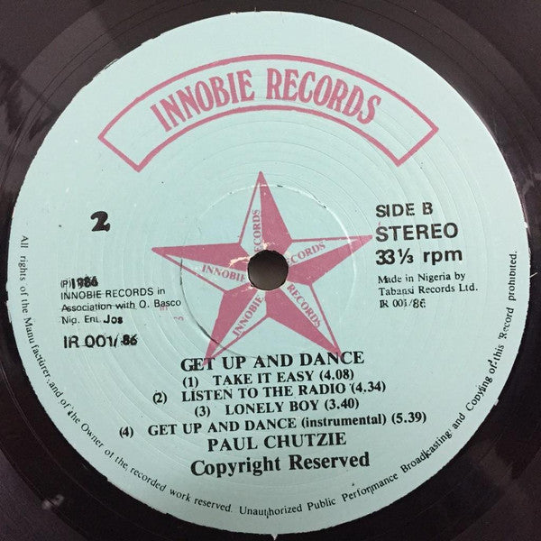 Paul Chutzie : Get Up And Dance (LP, Album)