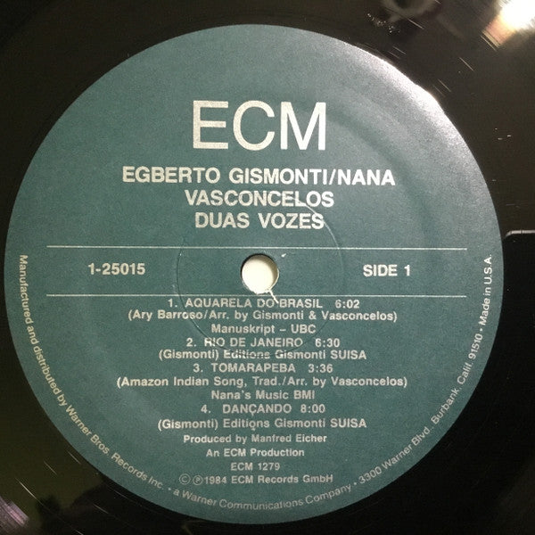 Egberto Gismonti / Naná Vasconcelos : Duas Vozes (LP, Album)