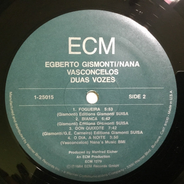 Egberto Gismonti / Naná Vasconcelos : Duas Vozes (LP, Album)