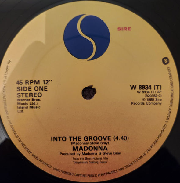 Madonna : Into The Groove (12", Pos)