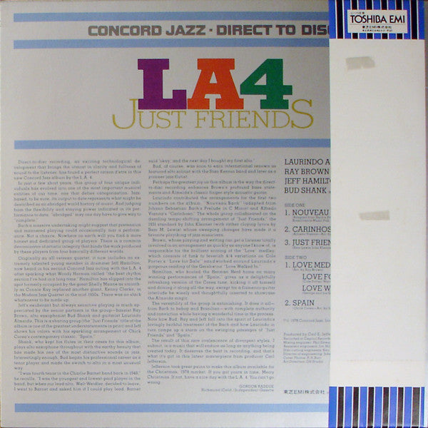 L.A. 4* : Just Friends (LP, Album)