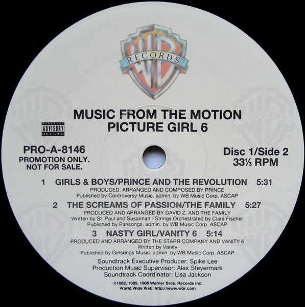 Various : (Music From The Motion Picture) Girl 6 (2xLP, Comp, Promo)