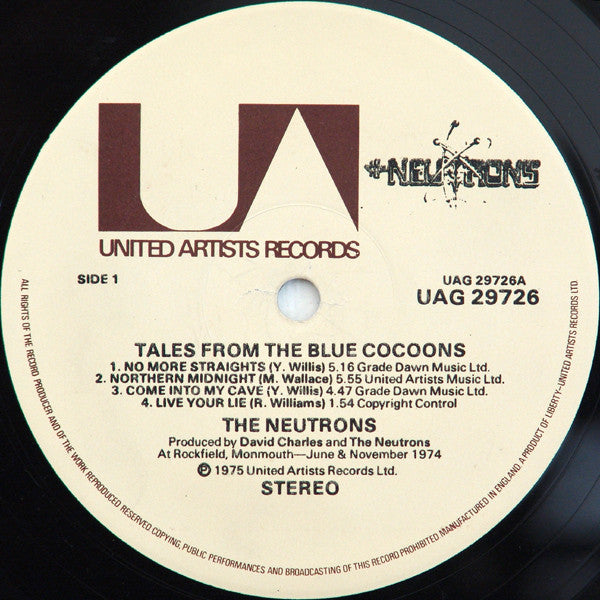 The Neutrons : Tales From The Blue Cocoons (LP, Album, Gat)