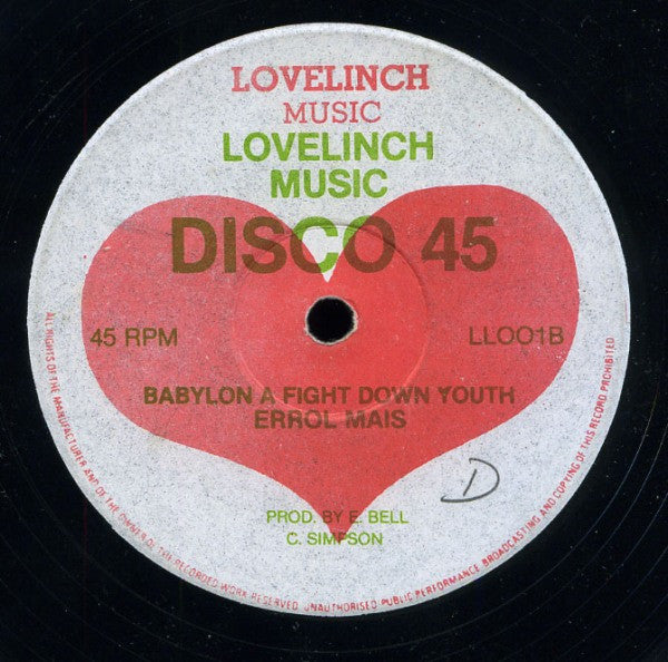 Michael Prophet / Errol Mais : The Woman I Love / Babylon A Fight Down Youth (12")
