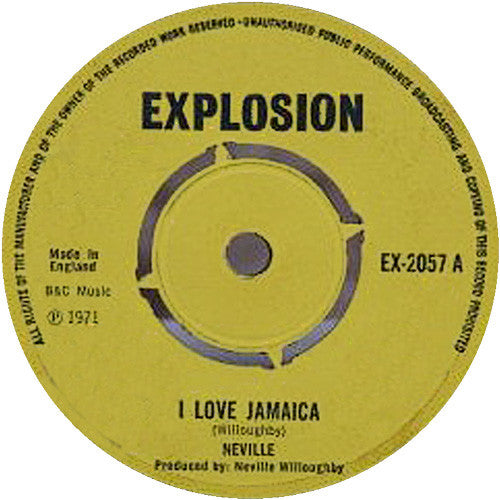 Neville* : I Love Jamaica (7")