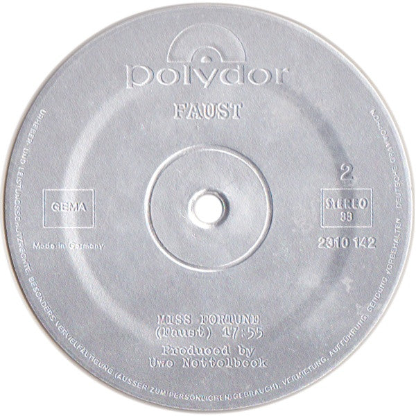 Faust : Faust (LP, Album, Cle)