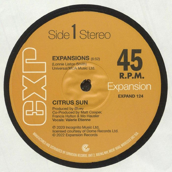 Citrus Sun : Expansions (12")