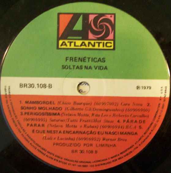Frenéticas : Soltas Na Vida (LP)