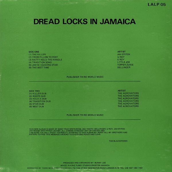Various : Dread Locks In Jamaica (LP, Comp)